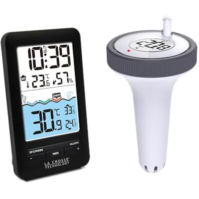 La Crosse Technology WS6268 temperaturstation med poolsensor svart La Crosse Technology WS6268 temperaturstation med poolsensor svart