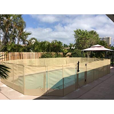 WaterWarden WWG201B vattenvårda självstängande 122 cm beige pool säkerhetsgrind, (122 cm H) WaterWarden WWG201B vattenvårda självstängande 122 cm beige pool säkerhetsgrind, (122 cm H)