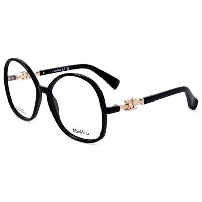 MaxMara Glasögon för kvinnor, Shiny Black, 55/15/140 MaxMara Glasögon för kvinnor, Shiny Black, 55/15/140