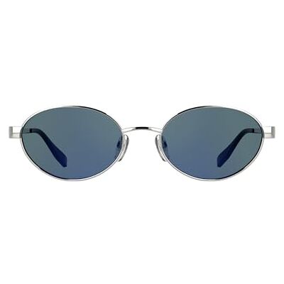 KARL LAGERFELD damsolglasögon KL366S – silver med solid blå spegellins KARL LAGERFELD damsolglasögon KL366S – silver med solid blå spegellins