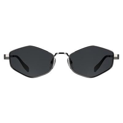 KARL LAGERFELD damsolglasögon KL365S – mörkt silver med solid röklins KARL LAGERFELD damsolglasögon KL365S – mörkt silver med solid röklins