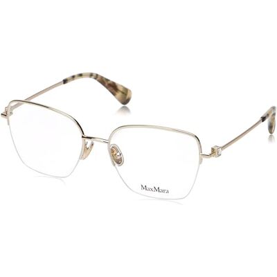 MaxMara MM5072 Glasögon, Pale Gold, 53/17/140 för kvinnor, Pale Gold, 53/17/140 MaxMara MM5072 Glasögon, Pale Gold, 53/17/140 för kvinnor, Pale Gold, 53/17/140