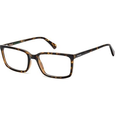 Polaroid glasögon med synstyrka för män tillval med solglasögontoner eller blått ljusfilter, rektangulära, tillverkade av miljövänlig polyamid, modell: 108829 (inklusive glasögonfodral) Polaroid glasögon med synstyrka för män tillval med solglasögontoner eller blått ljusfilter, rektangulära, tillverkade av miljövänlig polyamid, modell: 108829 (inklusive glasögonfodral)