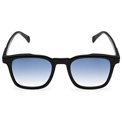 Contacta , Suncity Sol och läsning, solglasögon och läsglasögon för män och kvinnor, rektangulära formade glasögon med tonade blå linser, svart färg, dioptrar 2,00, 30 g Contacta , Suncity Sol och läsning, solglasögon och läsglasögon för män och kvinnor, rektangulära formade glasögon med tonade blå linser, svart färg, dioptrar 2,00, 30 g