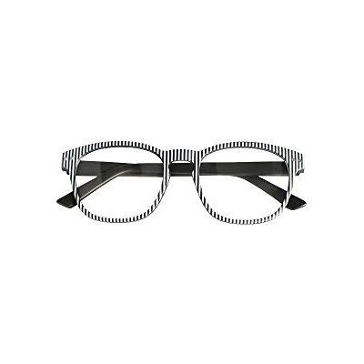 ELCHARRO Michigan Unisex läsglasögon - Svartvita ränder ELCHARRO Michigan Unisex läsglasögon - Svartvita ränder