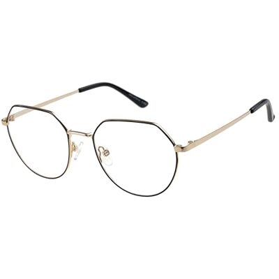 DAKOTA inspecs limited Women's DKO-AOW 03-204 optisk presskription eyewear ramar, guld svart, 53, Guld svart, 53 DAKOTA inspecs limited Women's DKO-AOW 03-204 optisk presskription eyewear ramar, guld svart, 53, Guld svart, 53