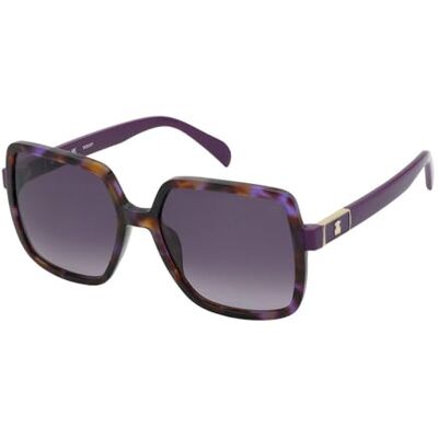 TOUS Glasögon för kvinnor, Shiny Havana/Violet, 56 TOUS Glasögon för kvinnor, Shiny Havana/Violet, 56
