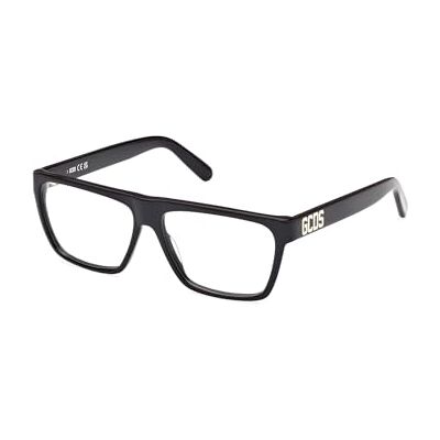 GCDS Unisex GD5032 Prescription Eyewear Frames, Shiny Black, 55, Glänsande svart, 55 GCDS Unisex GD5032 Prescription Eyewear Frames, Shiny Black, 55, Glänsande svart, 55