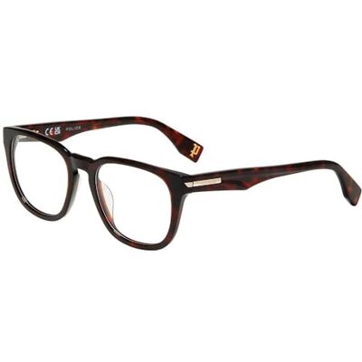 Police , Vision glasögon (VPLU56), färg: SHINY DARK HAVANA, 52/20/145, (Male) Police , Vision glasögon (VPLU56), färg: SHINY DARK HAVANA, 52/20/145, (Male)