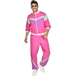 amscan 80-tals joggingdräkt rosa maskeraddräkt amscan 80-tals joggingdräkt rosa maskeraddräkt