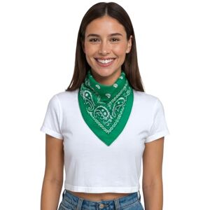 FIESTAS GUIRCA Grön halsduk för vuxna unisex mångsidigt textiltillbehör för maskerad- och karnevalsfester perfekt för pirat-, cowboy- eller banditdräkter grön FIESTAS GUIRCA Grön halsduk för vuxna unisex mångsidigt textiltillbehör för maskerad- och karnevalsfester perfekt för pirat-, cowboy- eller banditdräkter grön