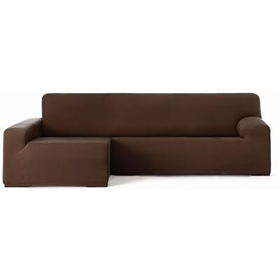 Eysa Bielastiskt sofföverdrag för schäslong med lång arm vänster sida framifrån brun design Harlem Eysa Bielastiskt sofföverdrag för schäslong med lång arm vänster sida framifrån brun design Harlem