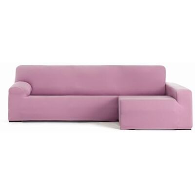 Eysa Bielastiskt sofföverdrag för schäslong med lång arm höger sida framifrån rosa design Harlem Eysa Bielastiskt sofföverdrag för schäslong med lång arm höger sida framifrån rosa design Harlem
