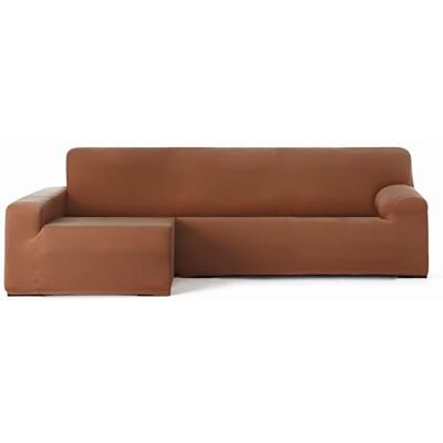 Eysa Bielastiskt sofföverdrag för schäslong med lång arm vänster sida framifrån färg panna design Harlem Eysa Bielastiskt sofföverdrag för schäslong med lång arm vänster sida framifrån färg panna design Harlem