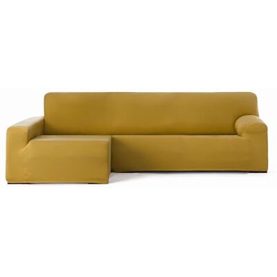 Eysa Bielastiskt sofföverdrag för schäslong med lång arm vänster sida framifrån senapsdesign Harlem Eysa Bielastiskt sofföverdrag för schäslong med lång arm vänster sida framifrån senapsdesign Harlem