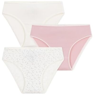 Petit Bateau Set med trosor för barn i bomull och elastan Petit Bateau Set med trosor för barn i bomull och elastan
