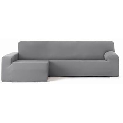 Eysa Bielastiskt sofföverdrag för schäslong med lång arm vänster sida framifrån grå Harlem Design Eysa Bielastiskt sofföverdrag för schäslong med lång arm vänster sida framifrån grå Harlem Design