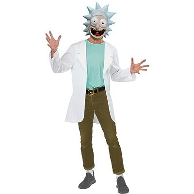 Rubie's Rubies 703124S vuxen Rick kostym Morty fin klänning, män, multi, liten halloween Rubie's Rubies 703124S vuxen Rick kostym Morty fin klänning, män, multi, liten halloween