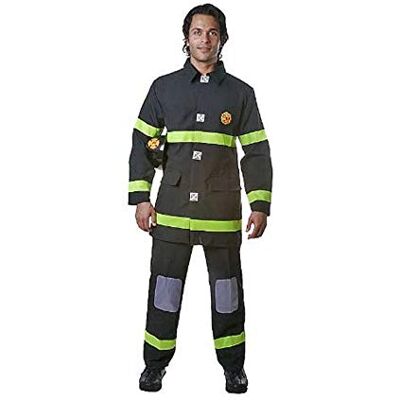 Dress Up America Vuxen Svart Brand Kämpe Kostym Dress Up America Vuxen Svart Brand Kämpe Kostym