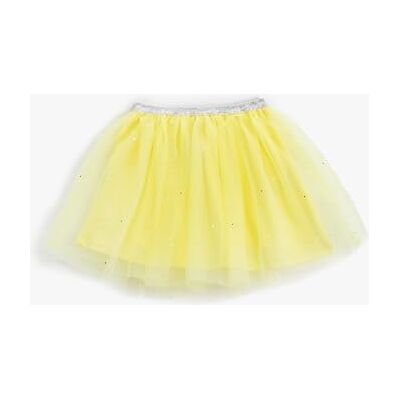 Koton flickor Tulle Mini Skirt Gleamy Linend Elastic Waistband kjol Koton flickor Tulle Mini Skirt Gleamy Linend Elastic Waistband kjol