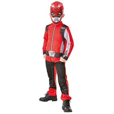 Rubie's Officiell Power Rangers, Beast Morphers-kostym – Red Ranger klassisk barnkostym liten, 3–4 år Rubie's Officiell Power Rangers, Beast Morphers-kostym – Red Ranger klassisk barnkostym liten, 3–4 år