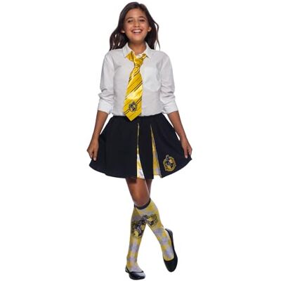 Rubie's Official Harry Potter Hufflepuff Deluxe slips, kostymtillbehör för barn och vuxna, en storlek, ålder från 6 år halloween Rubie's Official Harry Potter Hufflepuff Deluxe slips, kostymtillbehör för barn och vuxna, en storlek, ålder från 6 år halloween