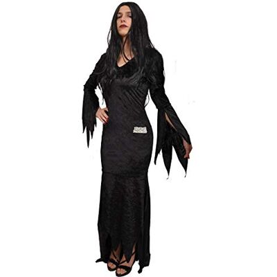 Ciao Morticia Addams costume disguise girl woman adult official Addams Family (One size) Ciao Morticia Addams costume disguise girl woman adult official Addams Family (One size)