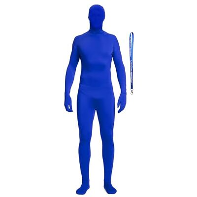 Full Bodysuit Unisex spandex stretch vuxen kostym Zentai försvinnande man kroppsdräkt blå XL Full Bodysuit Unisex spandex stretch vuxen kostym Zentai försvinnande man kroppsdräkt blå XL