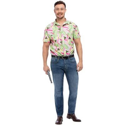 Smiffys 80s Graphic Print Shirt, (L) Smiffys 80s Graphic Print Shirt, (L)