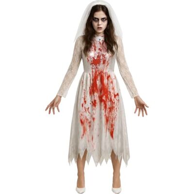 FIESTAS GUIRCA Demonic Bride Costume för kvinnor FIESTAS GUIRCA Demonic Bride Costume för kvinnor