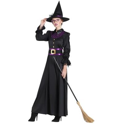 Boland – Vuxenkostym, classy witch, kostym för vuxna, karnevaldräkt, halloween, häxa, sagokostym Boland – Vuxenkostym, classy witch, kostym för vuxna, karnevaldräkt, halloween, häxa, sagokostym