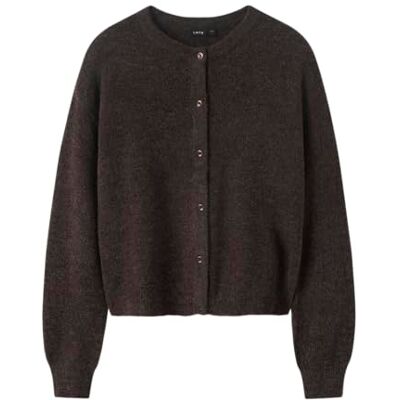 Lmtd Nlflodet Ls kort stickad kofta Noos, Chokladbrun, 122-128 Lmtd Nlflodet Ls kort stickad kofta Noos, Chokladbrun, 122-128