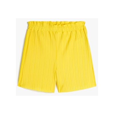Koton flickor Shorts Shorts Pleated Elastic Waistband Relax Cut Koton flickor Shorts Shorts Pleated Elastic Waistband Relax Cut