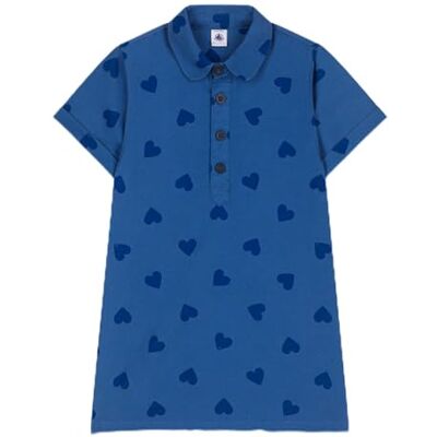 Petit Bateau Kortärmad klänning för flickor, Mörk/medeltida Alaska, 10 år Petit Bateau Kortärmad klänning för flickor, Mörk/medeltida Alaska, 10 år