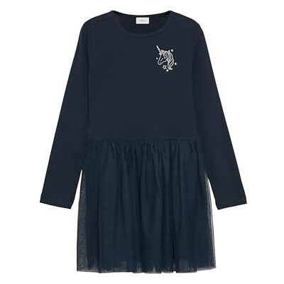s.Oliver Junior flicka jerseyklänning med tyllkjol, 5952, 98 s.Oliver Junior flicka jerseyklänning med tyllkjol, 5952, 98
