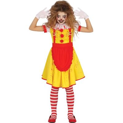 FIESTAS GUIRCA Miss McKiller kostym gul galen clownklänning kostym flicka halloween FIESTAS GUIRCA Miss McKiller kostym gul galen clownklänning kostym flicka halloween
