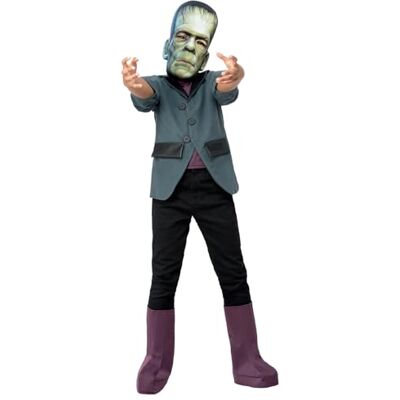Smiffys 51638S Frankenstein-monsterkostym för pojkar, grön, grå, S 4–6 år Smiffys 51638S Frankenstein-monsterkostym för pojkar, grön, grå, S 4–6 år