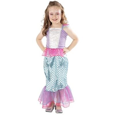 Rubie's Rubies sjöjungfru nybörjarförklädnad 7-8 år (122-128 cm), blå och lila Rubie's Rubies sjöjungfru nybörjarförklädnad 7-8 år (122-128 cm), blå och lila