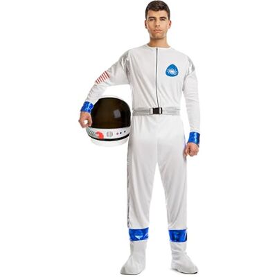 Boland – Kostym astronaut för män, 4 delar, karnevalkostym för temafest, halloween eller karneval, rymlig dräkt, rymdpojke Boland – Kostym astronaut för män, 4 delar, karnevalkostym för temafest, halloween eller karneval, rymlig dräkt, rymdpojke