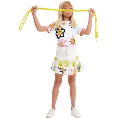 Desigual flickor Skid_heart 1000 Blanco kjol Desigual flickor Skid_heart 1000 Blanco kjol