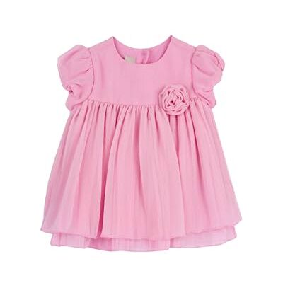 Chicco Kortärmad klänning för flickor, Ljusrosa, 2 anni Chicco Kortärmad klänning för flickor, Ljusrosa, 2 anni
