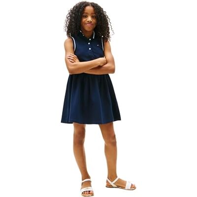 Tommy Hilfiger bebisar flickor Polo Dress Slvls Kg0kg08486 Klänningar (1-pack) Tommy Hilfiger bebisar flickor Polo Dress Slvls Kg0kg08486 Klänningar (1-pack)