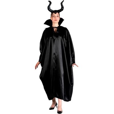 Ciao Maleficient Witch costume disguise kit fancy dress girl woman adult (One size) cloak and headgear with horns Ciao Maleficient Witch costume disguise kit fancy dress girl woman adult (One size) cloak and headgear with horns