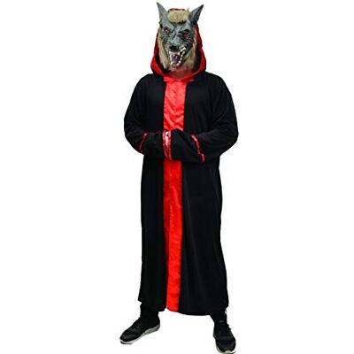 Ciao Evil Sect Horror Wolf costume disguise fancy dress adult (One size) with vinyl mask Ciao Evil Sect Horror Wolf costume disguise fancy dress adult (One size) with vinyl mask
