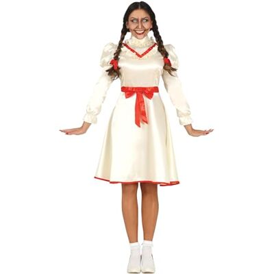 FIESTAS GUIRCA Förbannade Annabelle Doll kostym för kvinnor FIESTAS GUIRCA Förbannade Annabelle Doll kostym för kvinnor