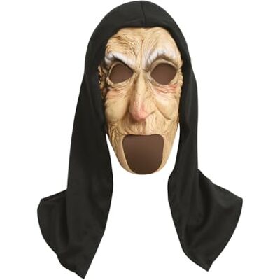 FIESTAS GUIRCA Gammal mask med huva FIESTAS GUIRCA Gammal mask med huva