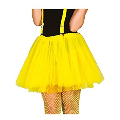 FIESTAS GUIRCA GUI18487 – gul kort neon tutu dam kjol FIESTAS GUIRCA GUI18487 – gul kort neon tutu dam kjol