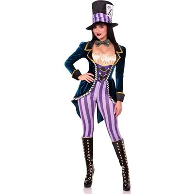 Leg Avenue Classic Mad Hatter Women’s Jumpsuit Costume – Size L – Multicolor Leg Avenue Classic Mad Hatter Women’s Jumpsuit Costume – Size L – Multicolor