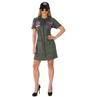 Rubie's Topppistoluniform dam kostym klänning och hatt – stor Rubie's Topppistoluniform dam kostym klänning och hatt – stor