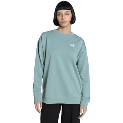 PUMA flickor Ess Small No. 1 Logo Relaxed Crew Tr Tröja med huva PUMA flickor Ess Small No. 1 Logo Relaxed Crew Tr Tröja med huva